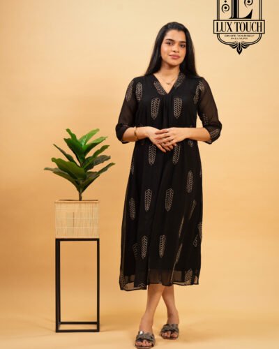 LEAF PRINTED FROCK