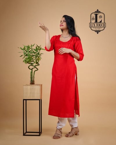 BEADS WORK KURTI